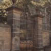 gate in front of a park